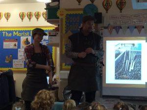 Bex Simon Teaching Reception Class in school