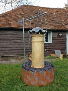 Upcycled Chimney Fountain